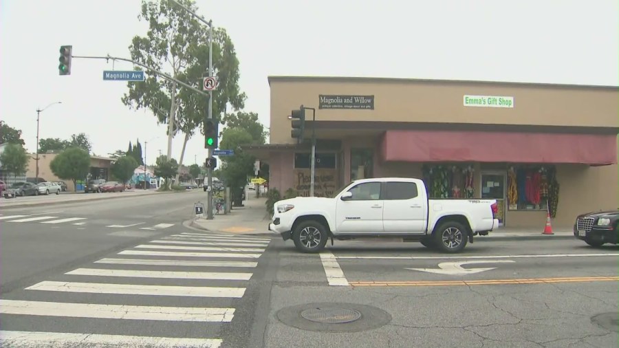 The owner of Long Beach antique shop, Magnolia and Willow, is pleading for the city’s help after vehicles are continually crashing into her shop. (KTLA)