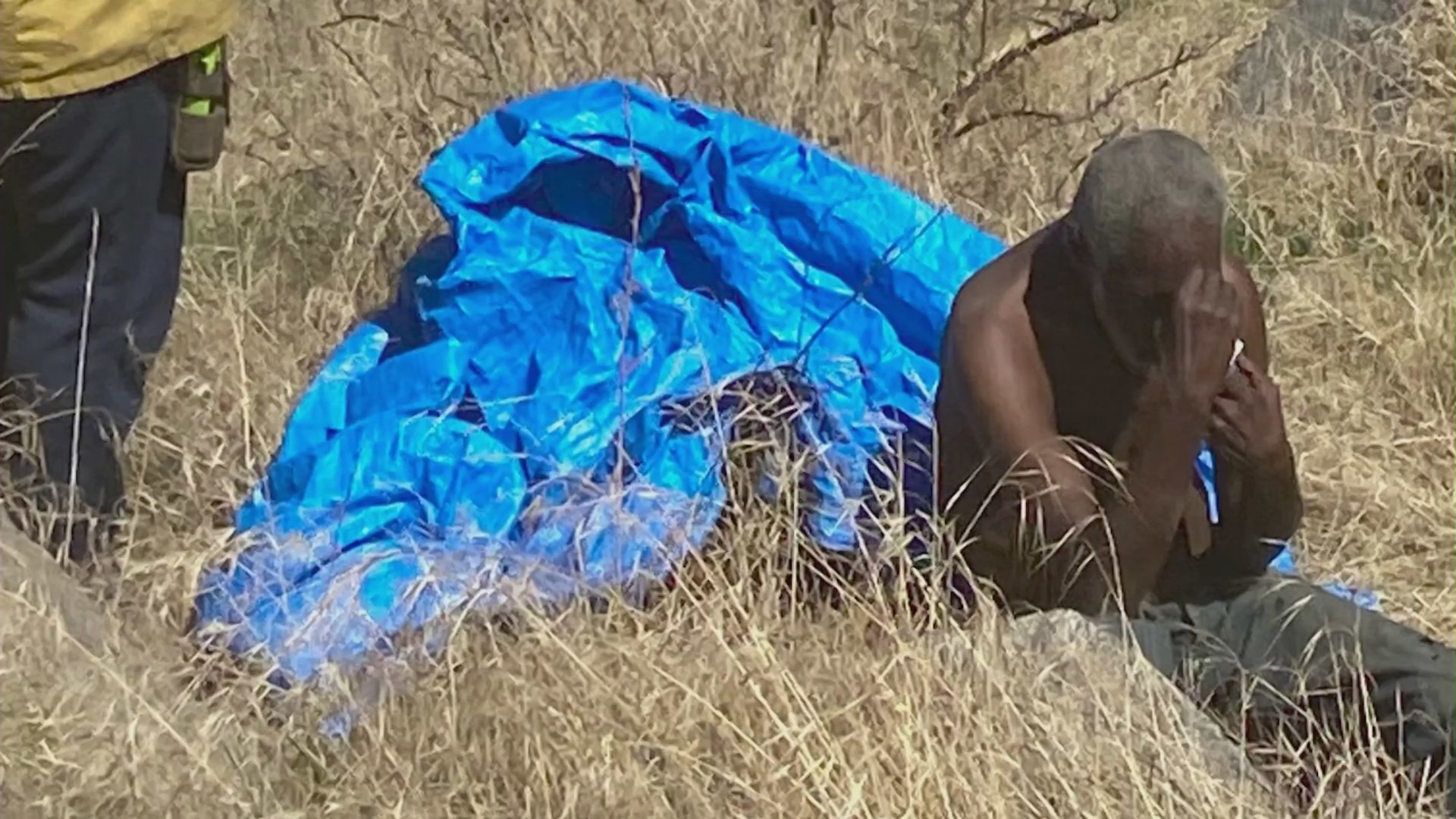 A Southern California man who crashed his truck into a steep ravine recalls the terrifying ordeal and miraculously surviving five days without food or water on Aug. 29, 2023. (Kern County Fire Department)