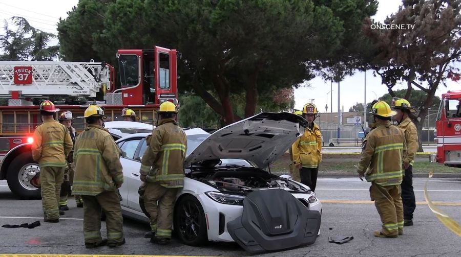 Two people were killed and three others were critically injured after a deadly crash in Westwood on September 2, 2023. (OnScene.TV)