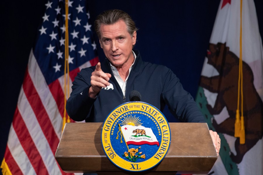 FILE - California Gov. Gavin Newsom speaks in Sacramento, Calif., Jan. 10, 2023. (AP Photo/José Luis Villegas, File)