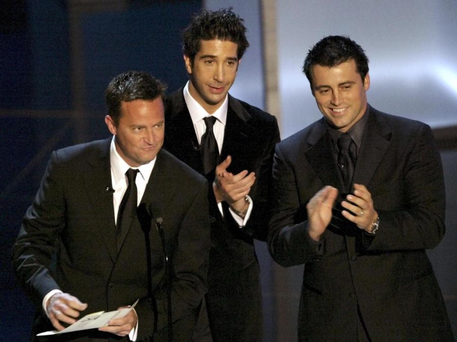 Matthew Perry, David Schwimmer, and Matt LeBlanc. (Getty images)