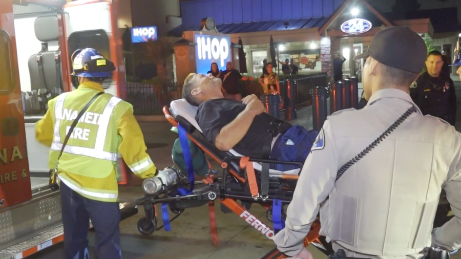 A pedestrian was struck outside Disneyland.