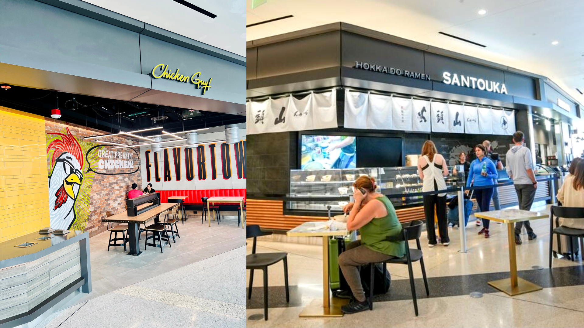 New eateries Chicken Guy! and ramen shop Santouka coming to LAX's Tom Bradley International Terminal. (Los Angeles International Airport)