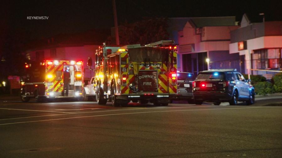 One person was hospitalized after shots rang out at a Downey bar on Oct. 5, 2023. (KeyNews)