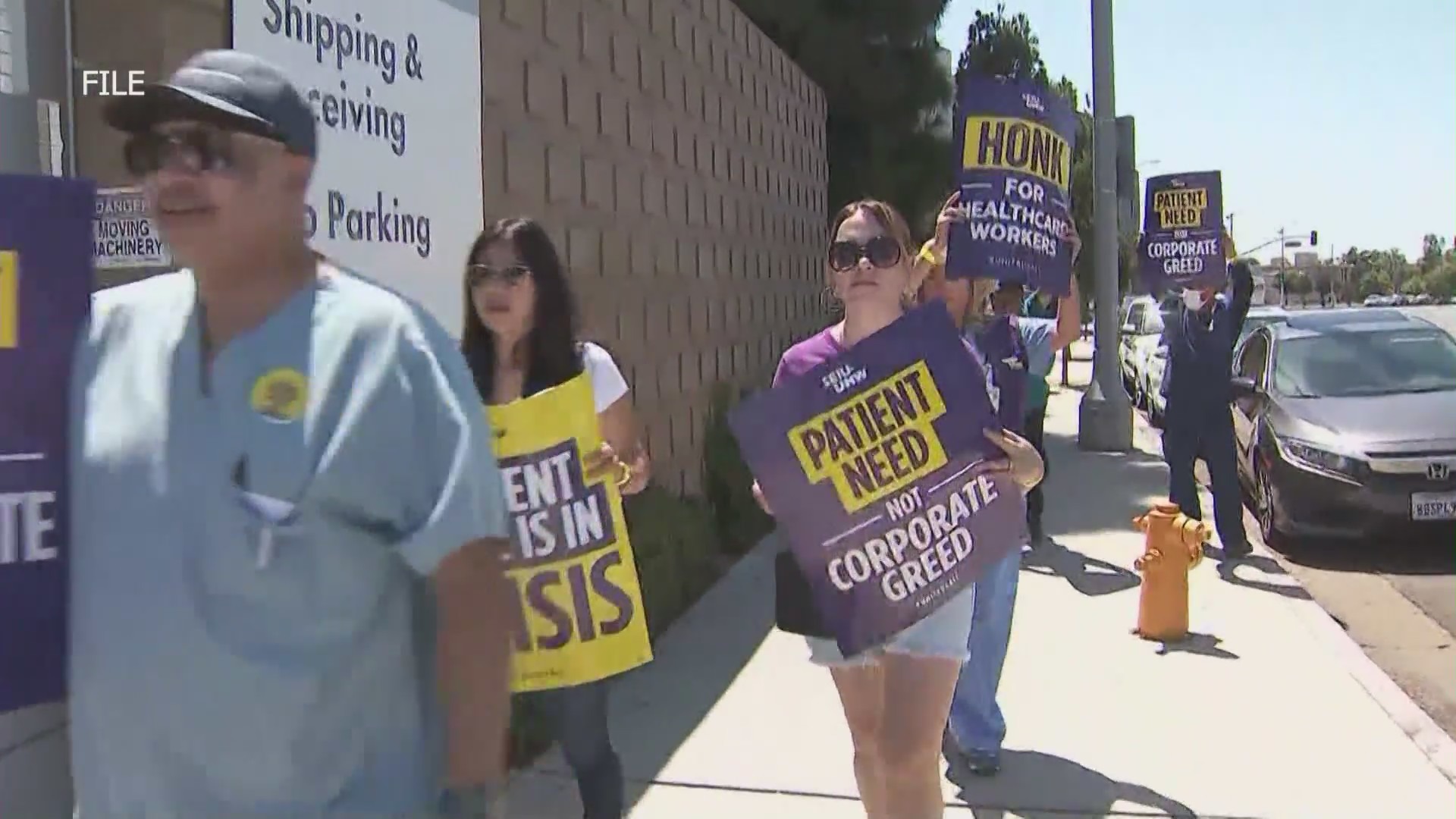 Kaiser Permanente workers across the nation are gearing up for a strike authorization vote, which is set to take place on Saturday, Aug 26, 2023. (KTLA)