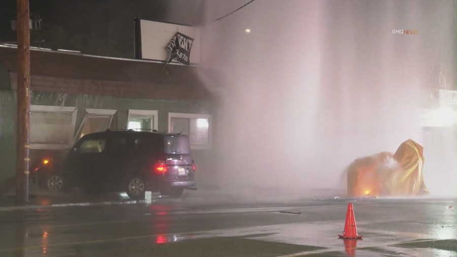 Out-of-control driver slams into hydrant, building