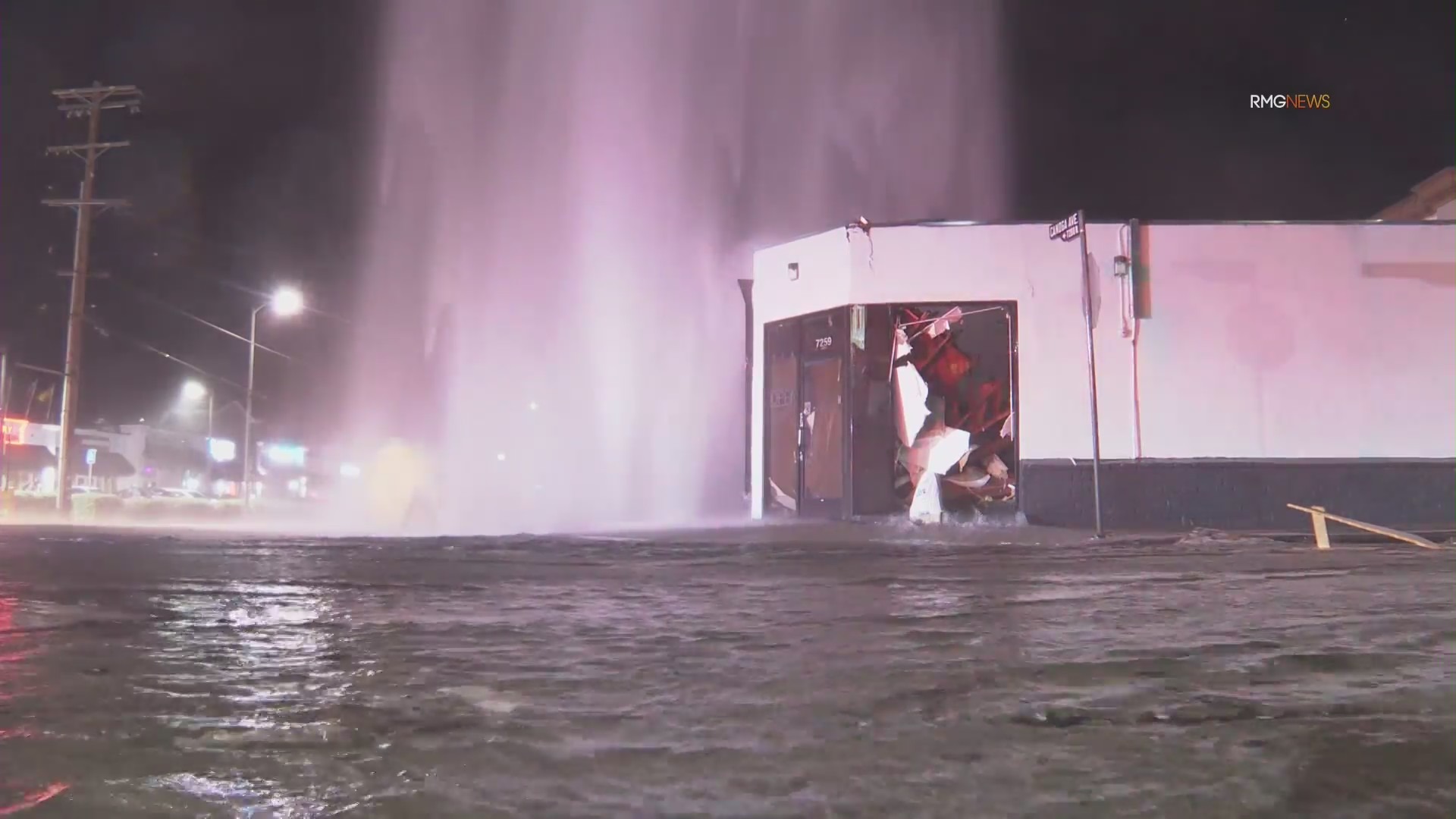 Out-of-control driver slams into hydrant, building