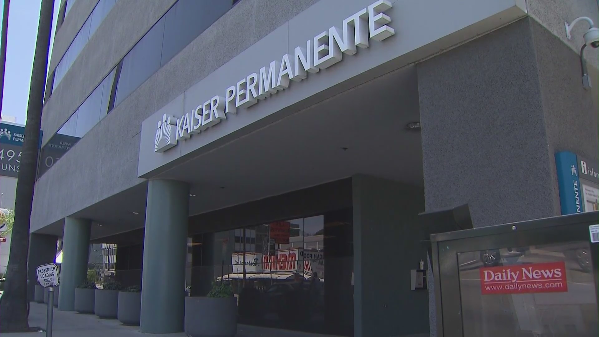 Kaiser Permanente hospital building in Hollywood, California.