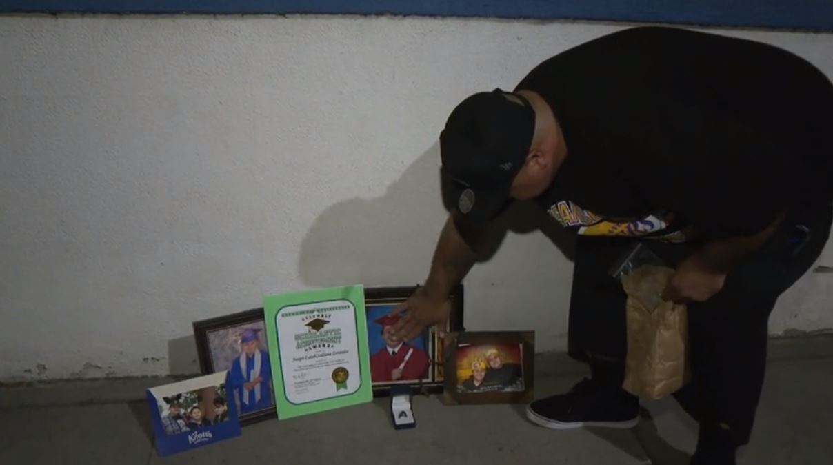 Loved ones are mourning a teenager who was shot and killed at a San Pedro birthday party on Sept. 30, 2023 as the suspects remain at large. (KTLA)