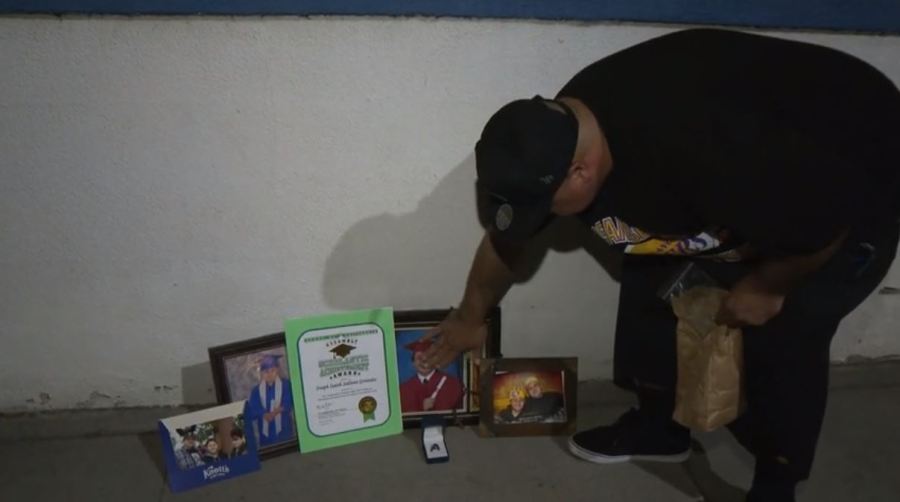 Loved ones are mourning a teenager who was shot and killed at a San Pedro birthday party on Sept. 30, 2023 as the suspects remain at large. (KTLA)