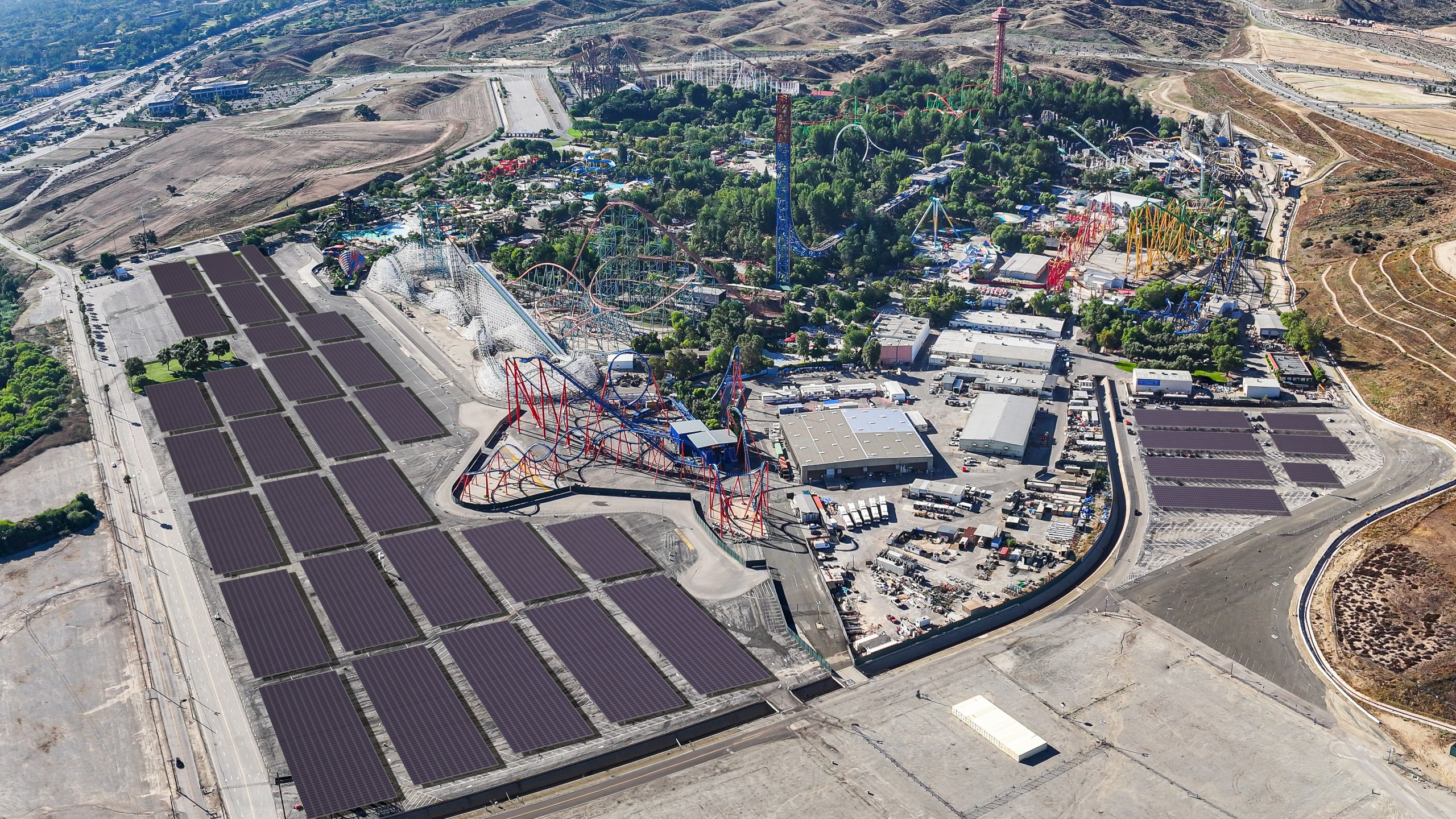 Six Flags Magic Mountain announces groundbreaking of California’s largest solar energy project