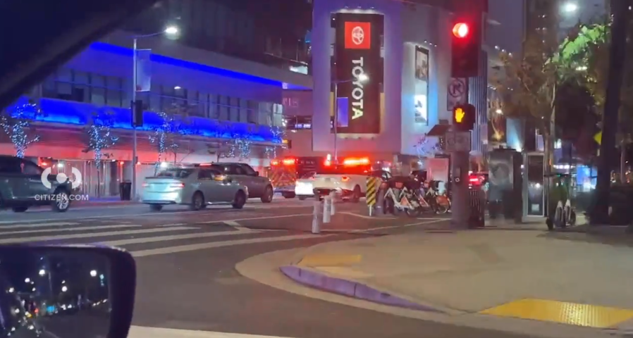 1 dead, 1 injured in shooting near L.A. Live downtown