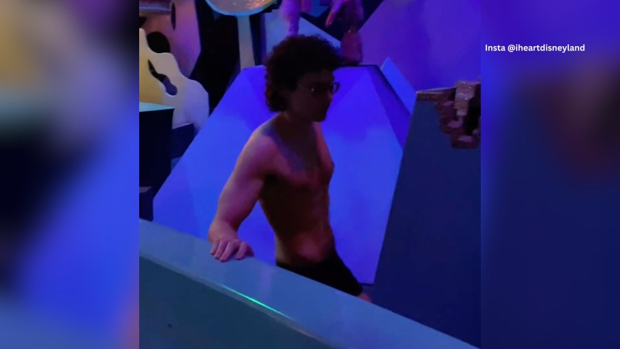 naked man spotted on iconic Disneyland ride