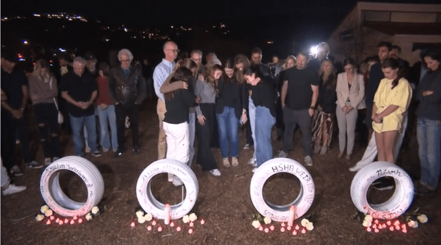 Ghost tires in honor of Pepperdine students killed on PCH in Malibu