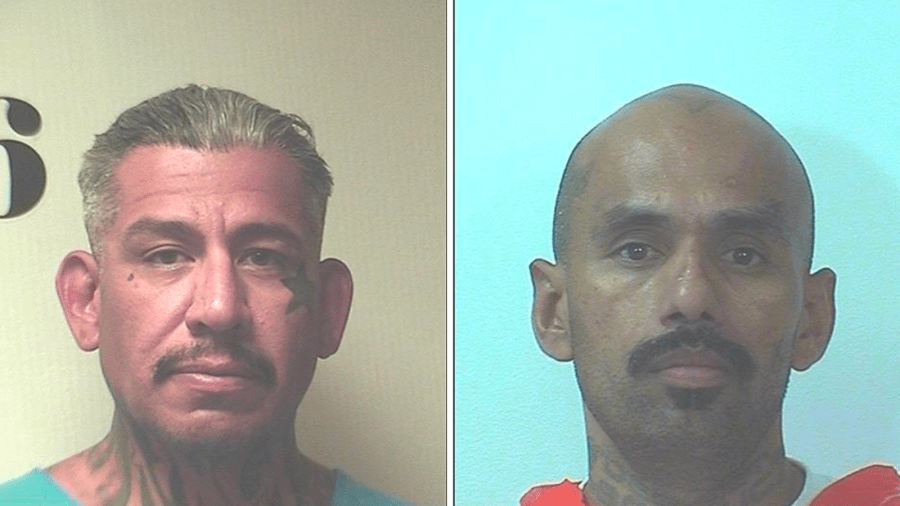 Carlos Cervantes, 39 (left) and Armando Taylor, 41 (right) are accused of killing a fellow inmate at the California Correctional Institution on Nov. 22, 2023. (California Department of Corrections and Rehabilitation)