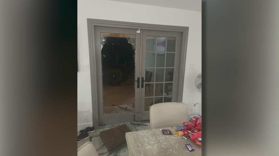 The Gaspar Family’s Woodland Hills home was broken into on Nov. 13, 2023 in what appears to be a troubling uptick in “dinnertime burglaries” across the community. (Gaspar Family)