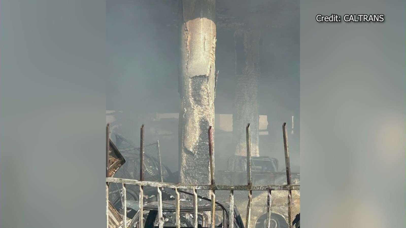 10 Freeway shut down in downtown L.A. due to massive fire