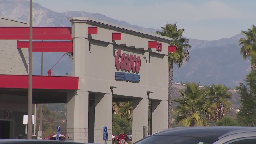 The exterior of the Costco located in the City of Industry, California. (KTLA)