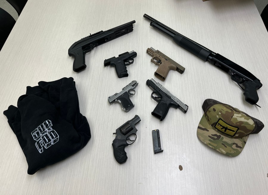 Seized weapons