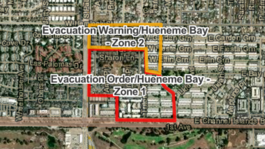 Evacuation orders and warnings are seen on Dec. 21, 2023.