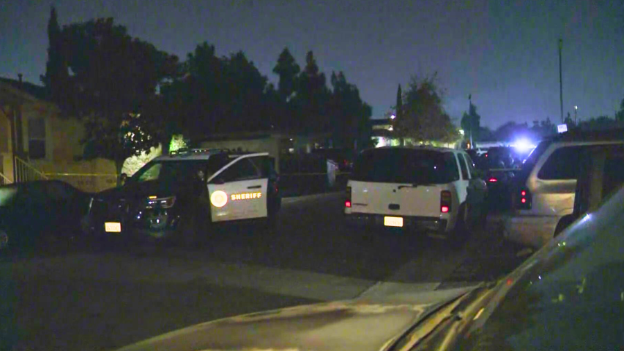 Deputies investigate a fatal shooting in Compton.