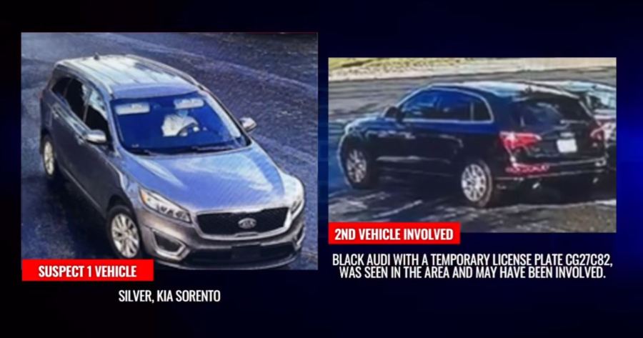 Two suspect SUVs believed to be involved in a Santa Ana home burglary on Dec. 22, 2023. (Santa Ana Police Department)