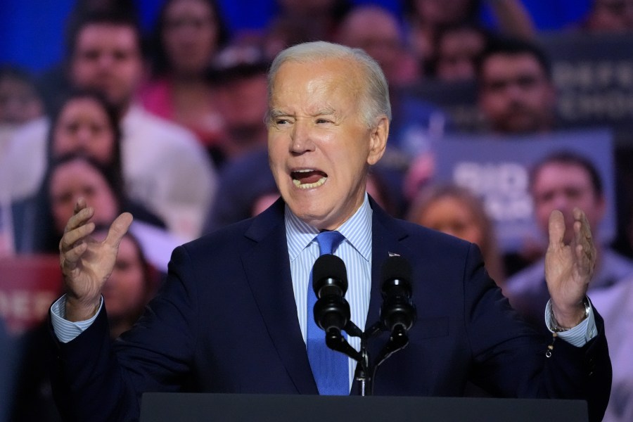 President Joe Biden speaks during an event on the campus of George Mason University in Manassas, Va., Tuesday, Jan. 23, 2024, to campaign for abortion rights, a top issue for Democrats in the upcoming presidential election. (AP Photo/Alex Brandon)