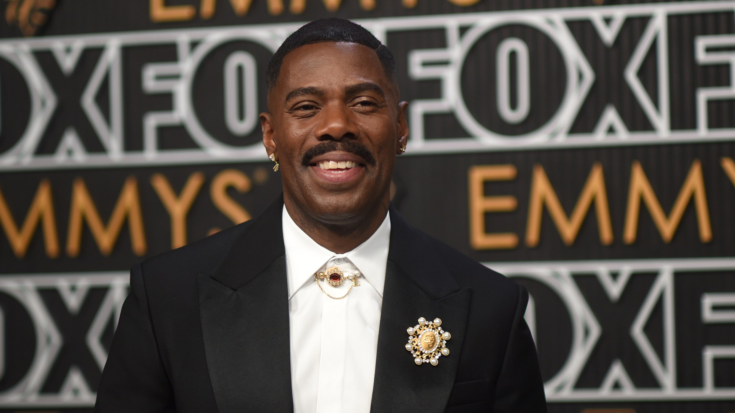 Colman Domingo arrives at the 75th Primetime Emmy Awards on Monday, Jan. 15, 2024, at the Peacock Theatre in Los Angeles. (Photo by Richard Shotwell/Invision/AP)