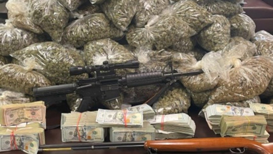 $300K, AR15, 90 pounds of weed seized from 24-year-old