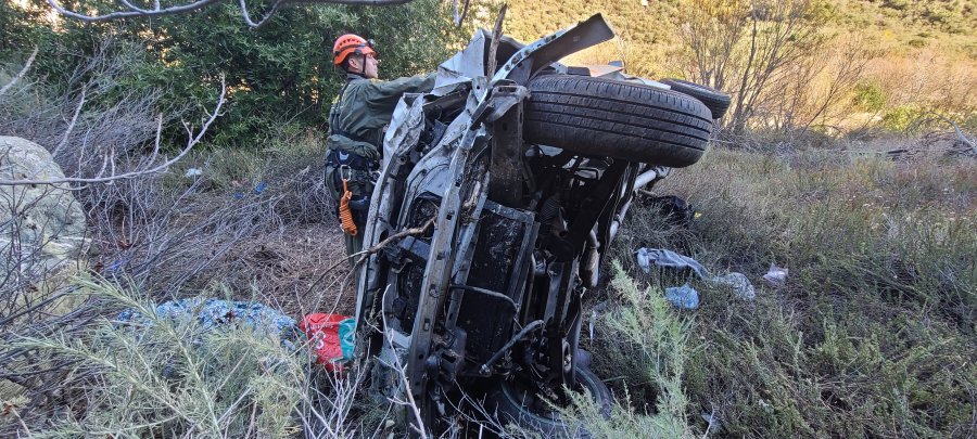 Woman survives four nights after crashing down canyon