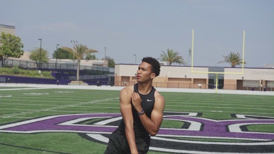 CJ Stroud as a star football player at Rancho Cucamonga High School in California. (Stroud Family)