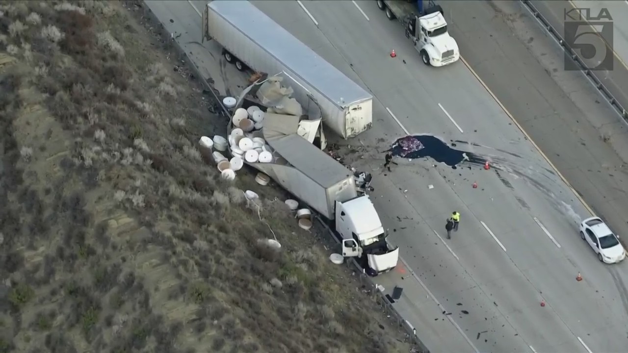 5 Freeway big rig crash