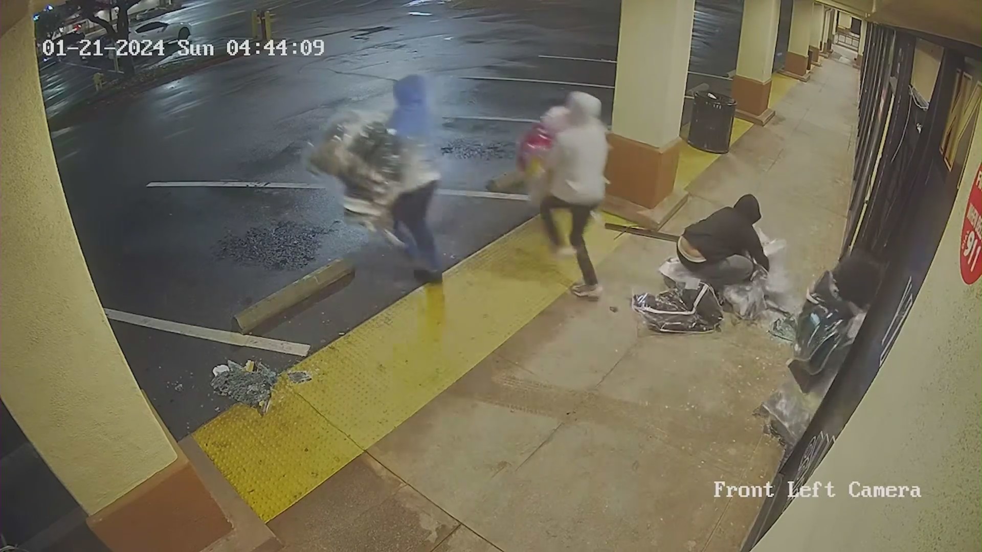 Suspects caught on video ramming government vehicle into storefront, stealing merchandise