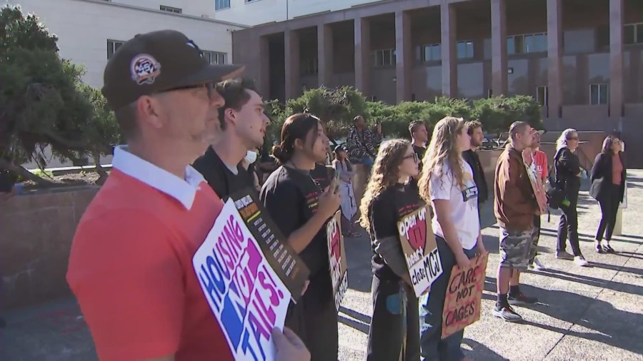 Protestors continue push for long-promised closure of L.A. County Men’s Central Jail