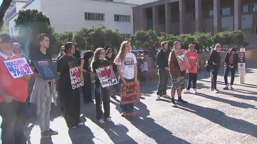 Protestors continue push for long-promised closure of L.A. County Men’s Central Jail