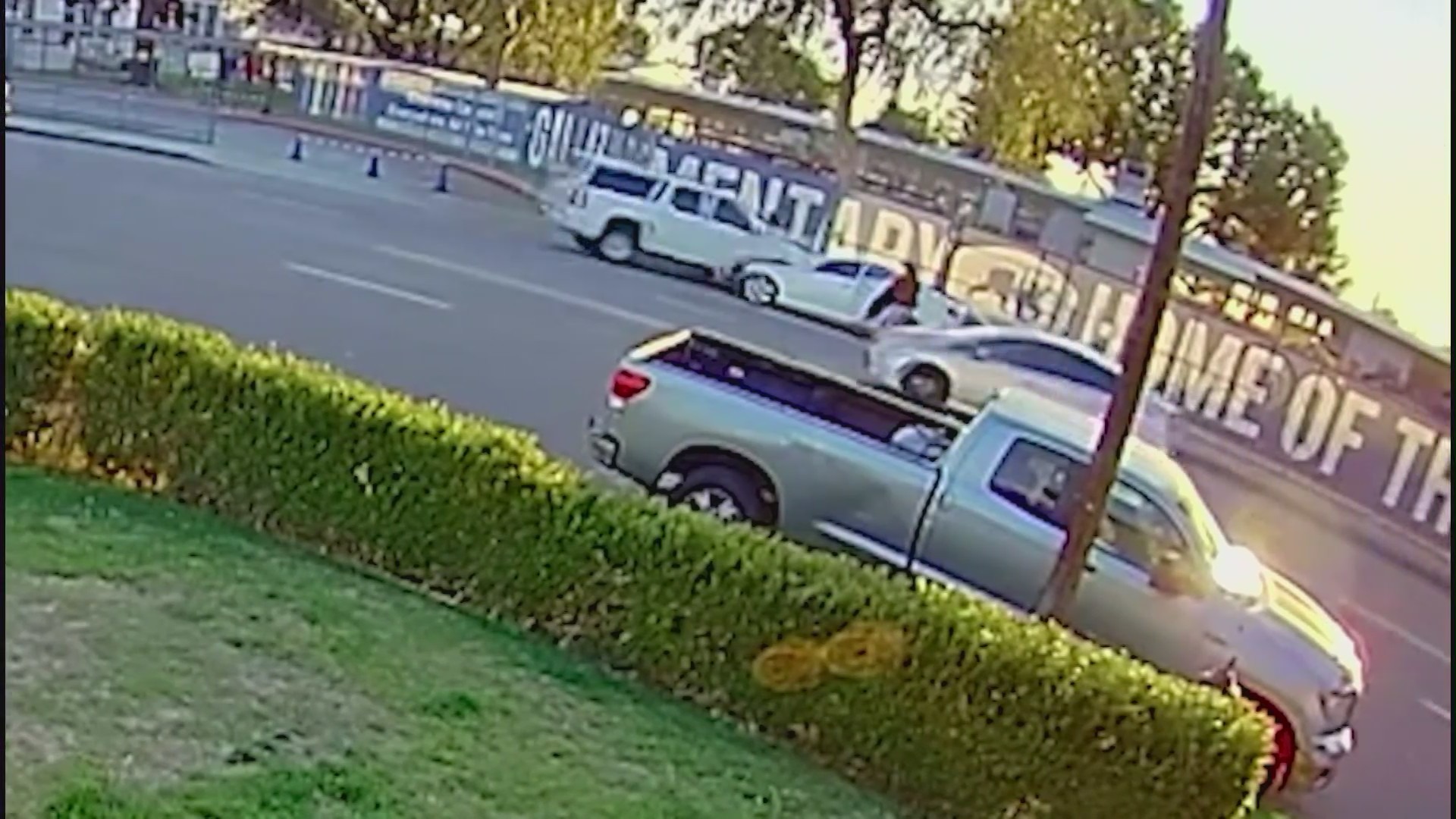 Video captures the terrifying moment a suspected DUI driver slams into a car and narrowly misses bystanders before crashing into a Downey school playground on Jan. 25, 2024. (Gabby Enciso)