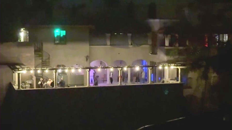 Hundreds of partygoers seen attending nightly parties at a Beverly Crest mansion taken over by squatters.