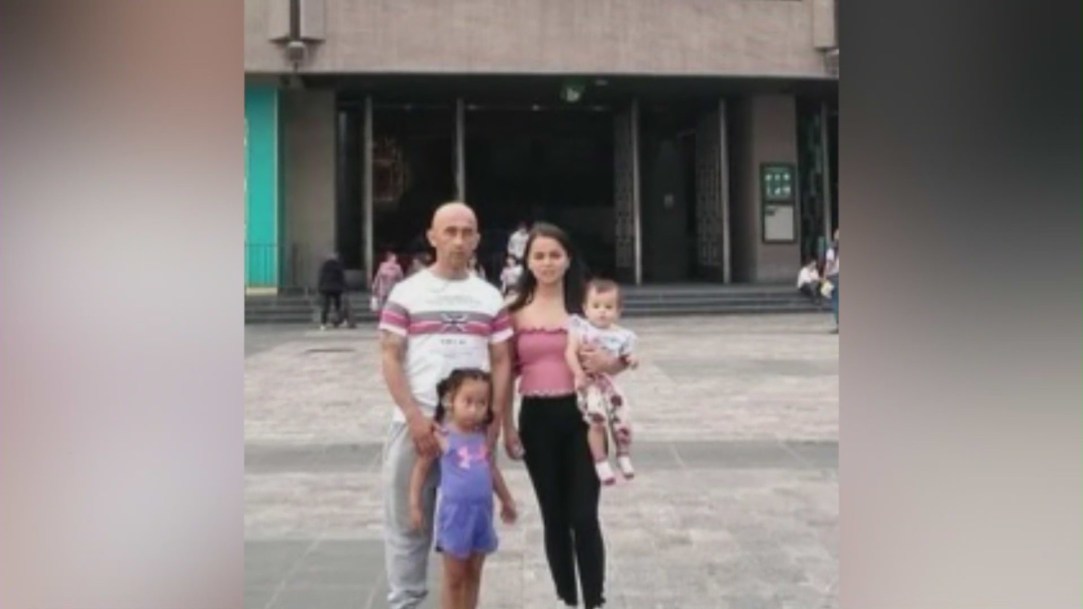 Jose Manuel Pasgagasa, 49, Luisa Arenas, 26 and their two daughters — 5-year-old Mia and 1-year-old Hanna in a family photo.