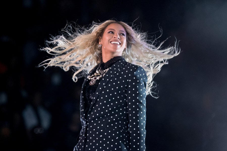 FILE - Beyonce performs at a Get Out the Vote concert for Democratic presidential candidate Hillary Clinton at the Wolstein Center in Cleveland, Ohio, Nov. 4, 2016. Beyonce teased the possibility of new music during a Verizon Super Bowl ad, and then added a cryptic Instagram video that ended with the words "act ii" and a release date of March 29, 2024. (AP Photo/Andrew Harnik, File)