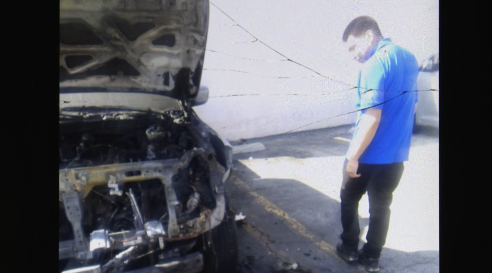 Homeless man sets car on fire after being denied free food at Carl's Jr.