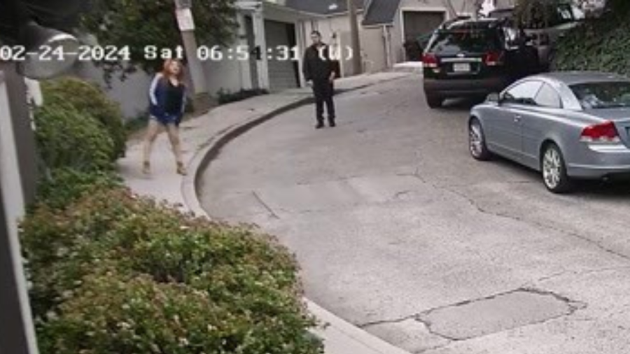 Video shows brazen thieves steal car from quiet street in Hollywood Hills 