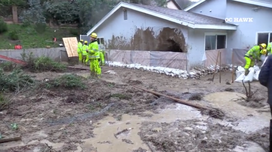 Hillside collapse prompts evacuations, rescues in Hacienda Heights