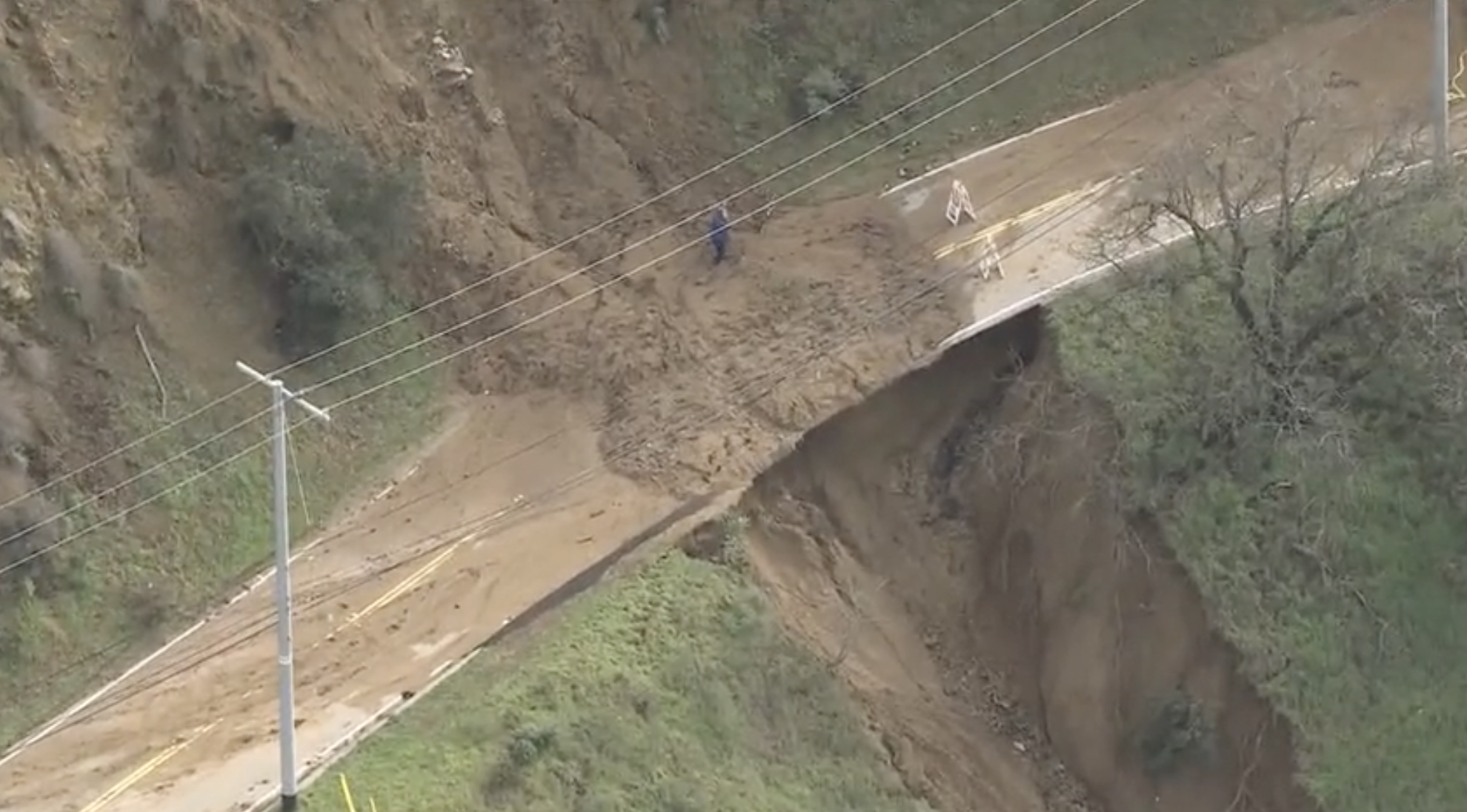 Residents off Mulholland battling washouts, mudslides