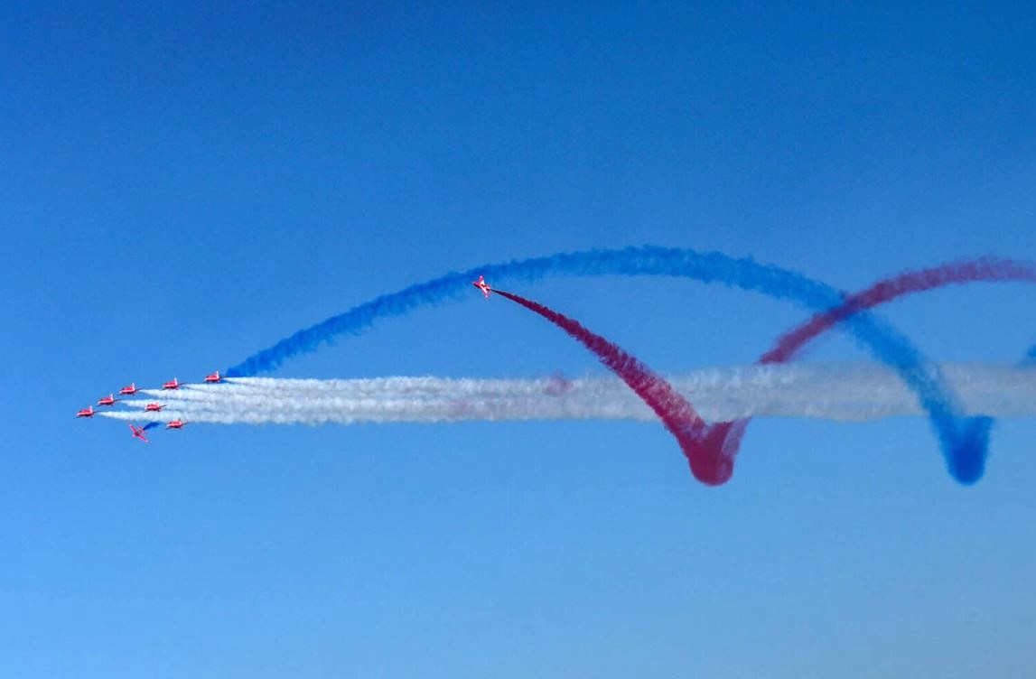 Aircraft demonstrations and performances at the Pacific Airshow in Huntington Beach. (Pacific Airshow)