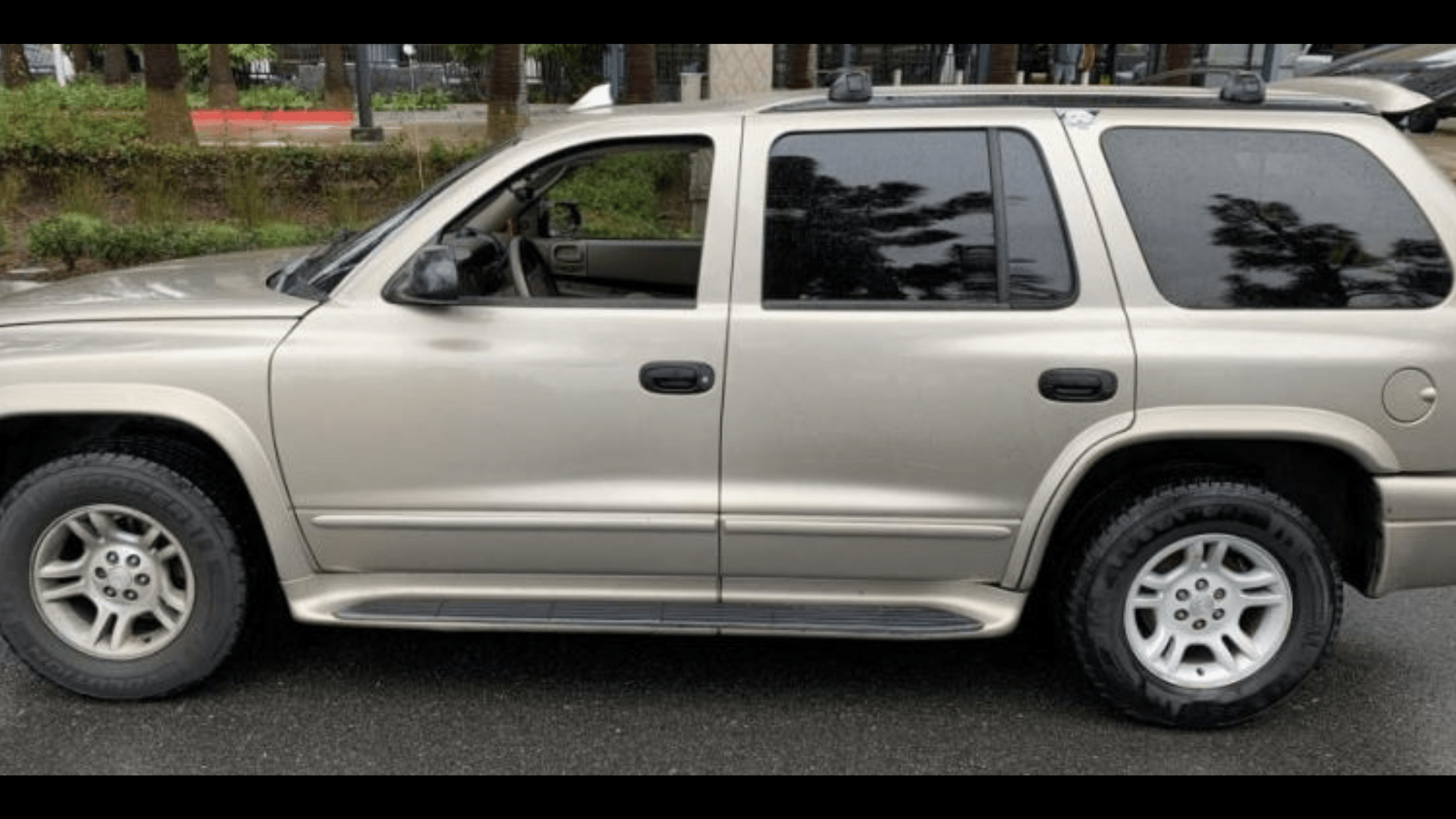 A tan-colored 2002 Dodge Durango SUV the suspect was driving while being arrested in Anaheim in Feb. 20, 2024. (Anaheim Police Department)