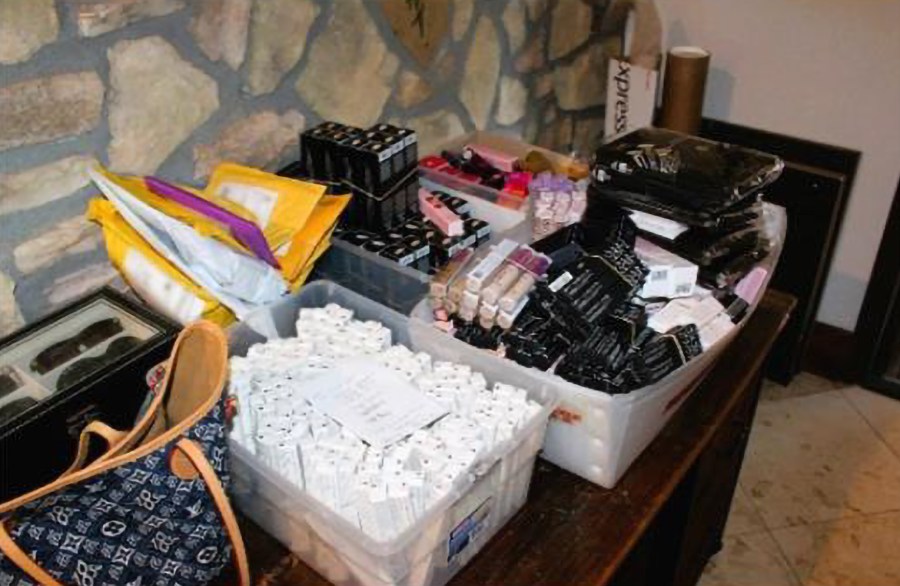 Photos released by the CHP Retail Crime Task Force on Feb. 16, 2024 show product recovered from a vast criminal operation that spanned the entire state for nearly a decade.