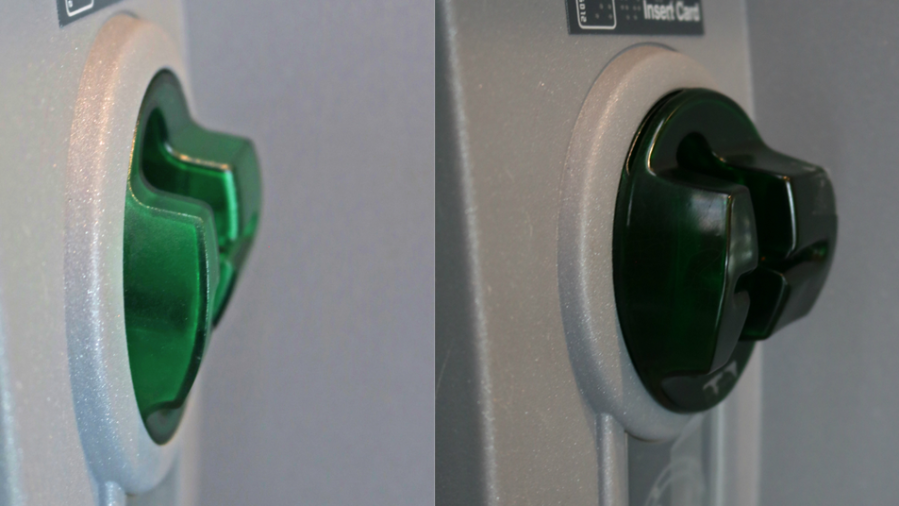 card skimmers side by side