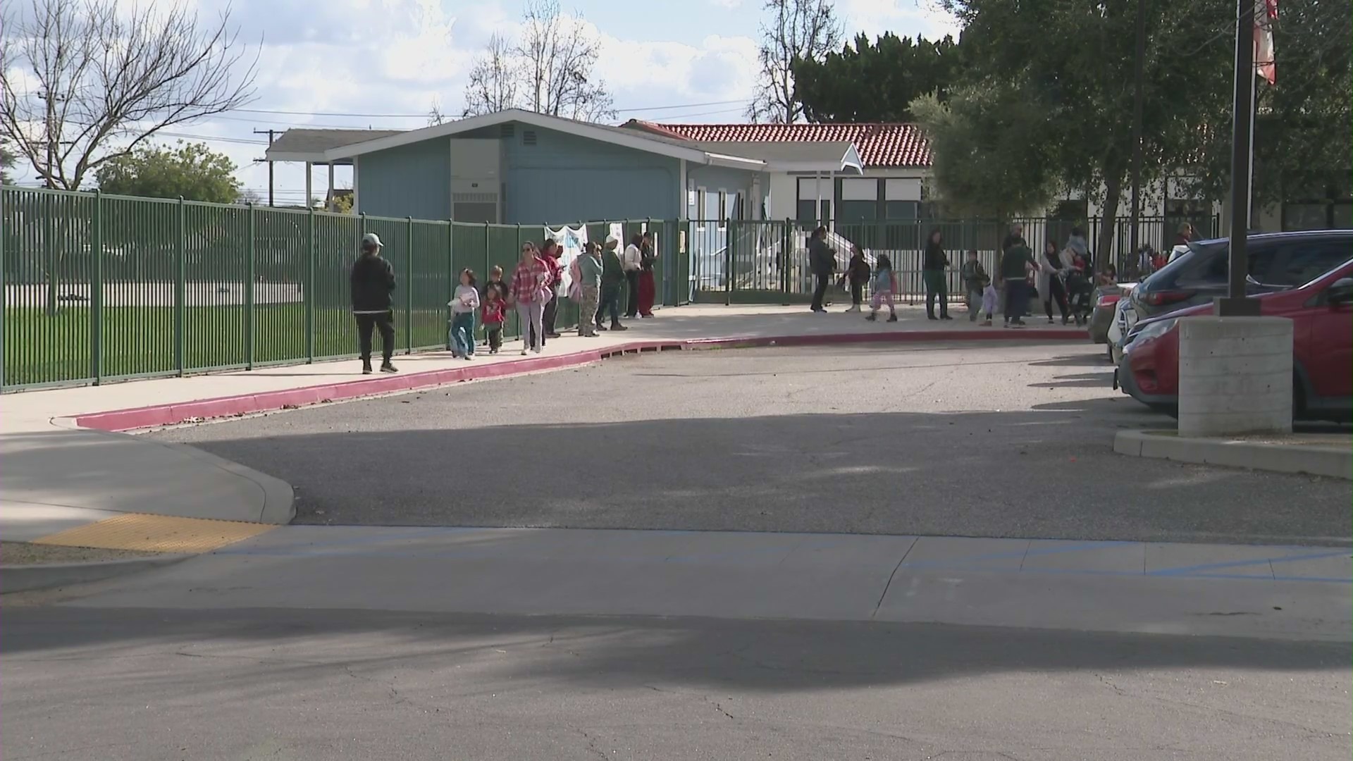 Washington Elementary School in San Gabriel, California. (KTLA)