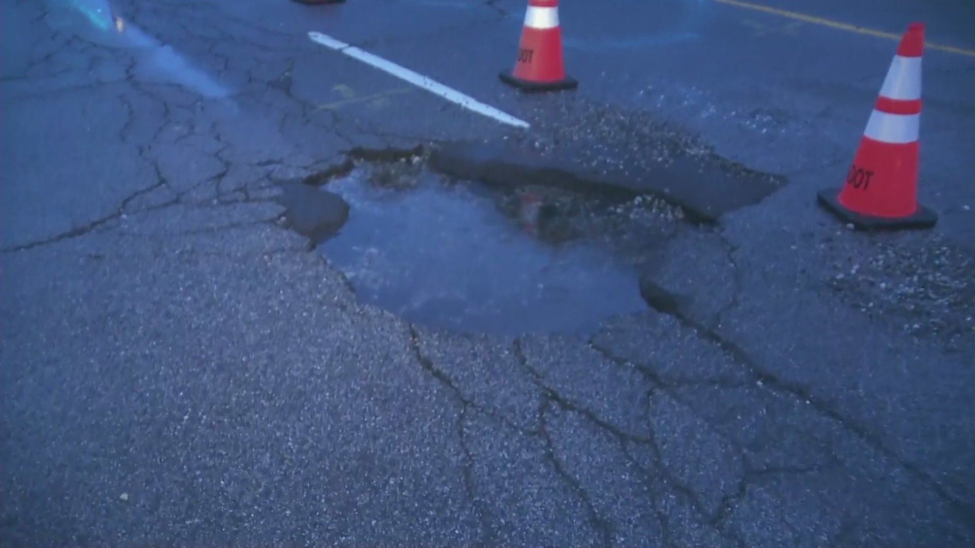 Massive potholes damaging vehicles across Southern California