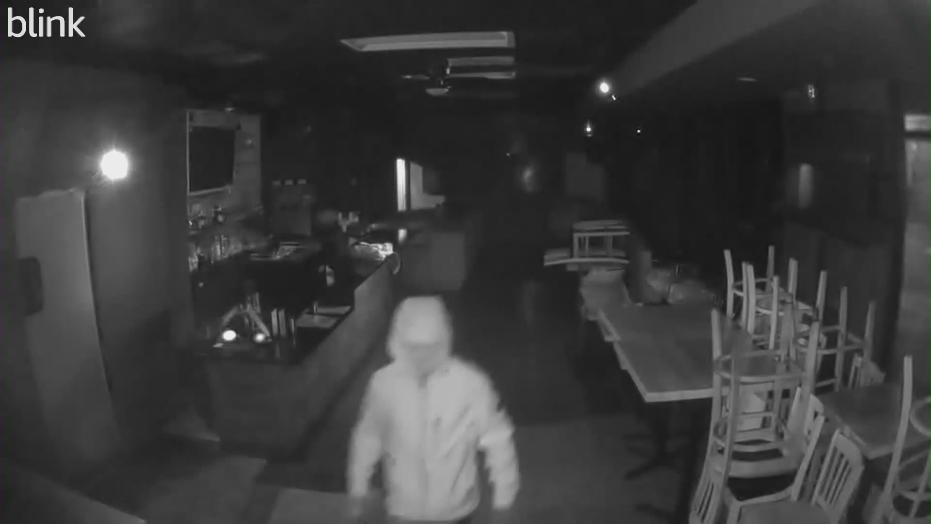 Security cameras captured a male suspect burglarizing and vandalizing El Zarape restaurant in East Hollywood on Feb. 26, 2024. (El Zarape)